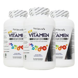 PNC 비타맨 남성 올인원 포뮬러 종합 멀티비타민 라이코펜 슈퍼푸드 함유 120캡슐 3병