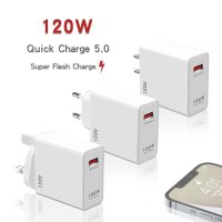 120W USB PD 멀티 플러그 GaN 충전기 휴대폰 고속 충전 아이폰 샤오미 삼성용 C 타입 벽