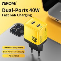 WEKOME USB C 타입 충전기 40W GaN 휴대용 20W 지원 PD 고속 충전 아이폰 삼성 화웨