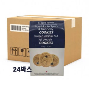 캐나다 테루와퓨어 메이플시럽 앤 블루베리 쿠키 100g(10pcs) x24박스 대용량