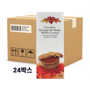 캐나다 테루와 퓨어 메이플 시럽 스트룹와플 캐나다 쿠키136g(4pcs) 24박스 대용량