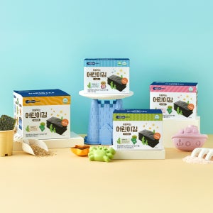 [베베쿡] 처음먹는 어린이김 6개 (순수/오리지널/핑크솔트)