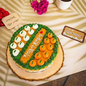 레터링케이크 m 환갑 칠순 기념일 아버지 어머니 부모님 생신 자식농사 효도가 풍년 케이크