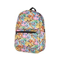 Pokemon Backpack Pikachu Squirtle Jigglypuff Eevee Bulbasaur Charmander Laptop School Travel Backpac