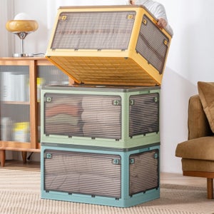 수납 폴딩 박스 다용도 정리함 수납함 플라스틱 정리 리빙 보관함 보관 상자 트레이 옷