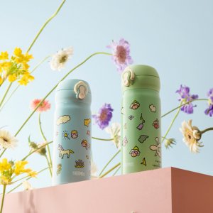 [1+1] 써모스 제로퍼제로 원터치 보온병 보냉병 텀블러 JNL-404KC 400ml