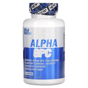 EVL Nutrition 에볼루션 뉴트리션 알파 GPC 600mg 60캡슐
