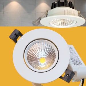 티에스 COB 집중 8W 75mm(3인치) 다운라이트 매입등 플리커프리