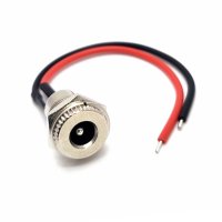 DC잭 5.5 2.5 mm 제작용 DC 전원 커넥터 18awg