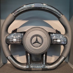 벤츠D컷핸들 1920 AMG LED퍼포먼스 카본 블랙