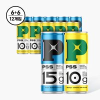 [펄세스] PSS 프로틴 스파클링 슈가제로 혼합 240ml x 12개(레몬라임6+소다6)