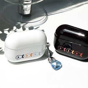 무선케이스 하드 물고기양 물고기 패턴 커플 우정 에어팟케이스 에어팟프로3 에어팟4