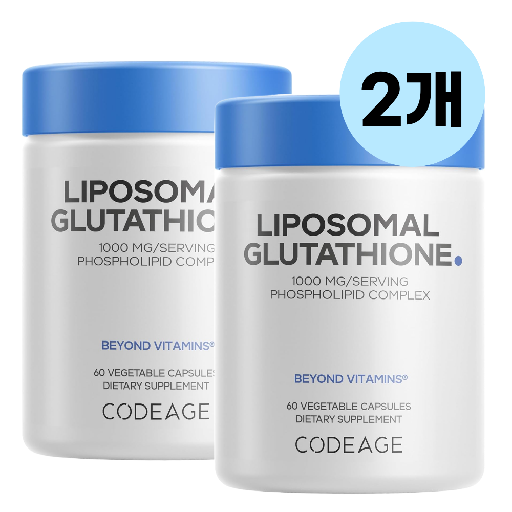 Codeage Liposomal <b>Glutathione</b> 리포소말 글루타티온 60캡슐 2개