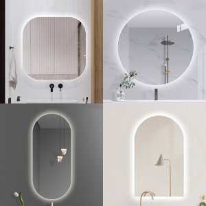LED 간접조명 거울 타원 사각 원형 맞춤제작 화장대 미용실 욕실