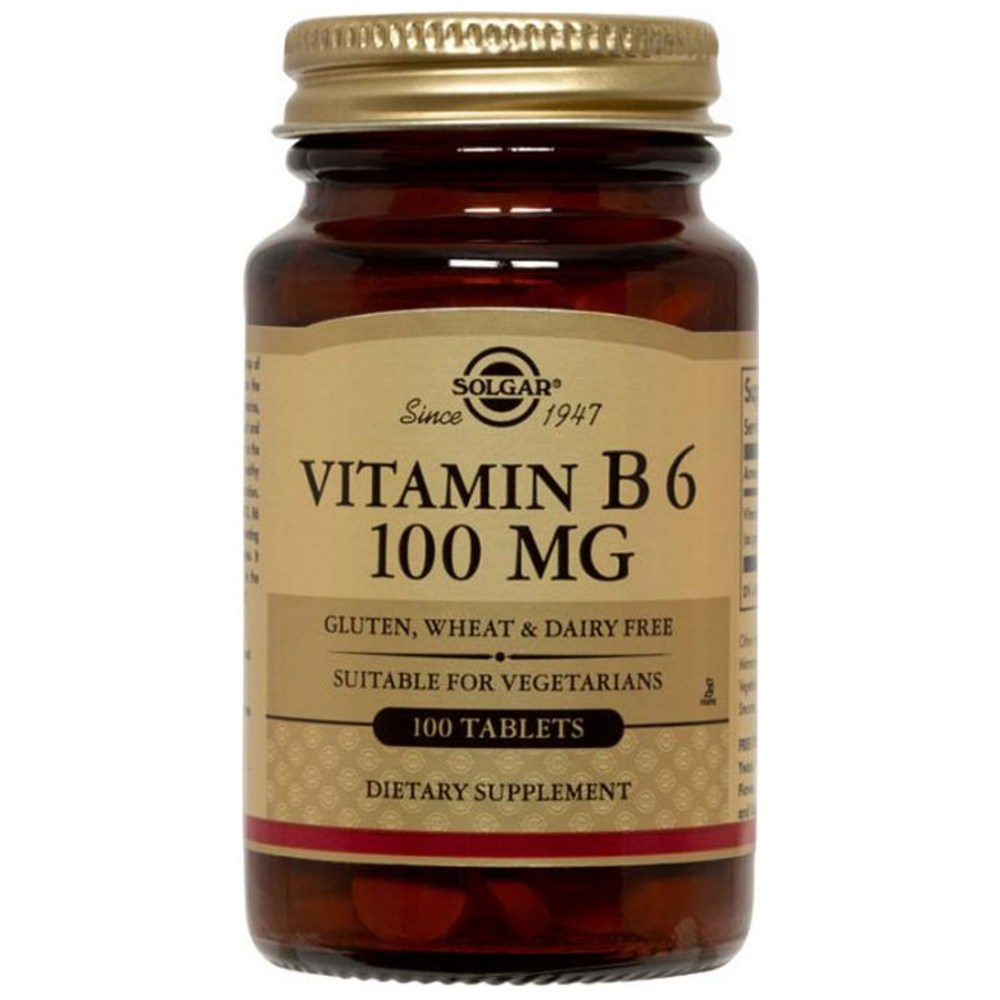 솔가 <b>비타민B6</b> 100mg 100정 글루텐<b>프리</b>