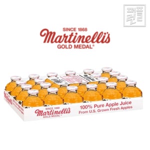 마르티넬리 골드메달 애플쥬스 296ml x 24병(둥근병)