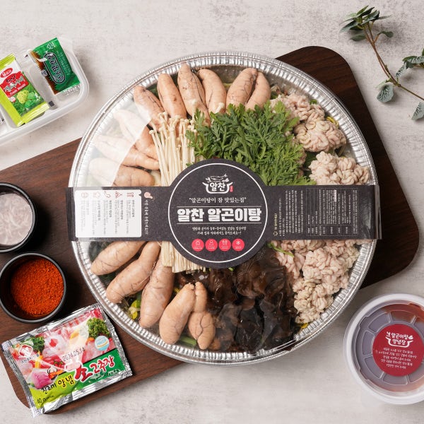 대전 맛집 알탕 해물탕 밀키트 ,해장 국물요리 1800g 면사리 냄비 모두 주는 알찬 알곤이탕 다온낙곱새