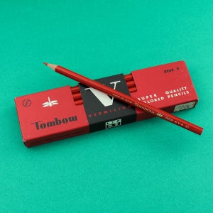 빈티지 빨간색연필 1자루 Vintage Tombow 8900V Colored Pencil
