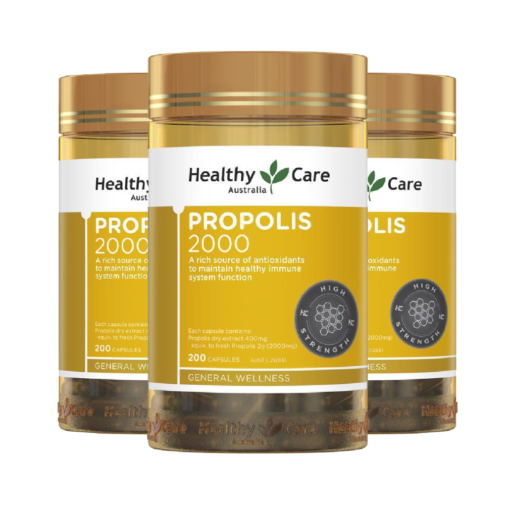 헬씨케어 <b>프로폴리스 2000mg</b> 200정 3개