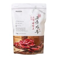 피코크 고창 태양초 고춧가루 1kg (1개) 요리 음식 조림 국 찌개 대량 구매