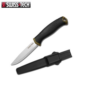 Swiss+tech 스위스테크 WP381010 서바이벌 픽스드 나이프 캠핑용 다용도칼
