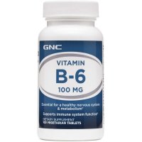 GNC 비타민B 비타민비 B6 100mg 100베지캡슐