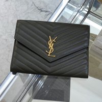 생로랑 YSL 카산드라 마틀라쎄 엔벨롭 파우치 클러치백 759533 AAA44