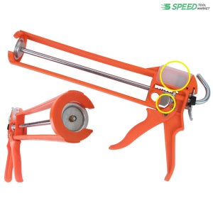 국산 실리콘건 캇타건 실리콘총 실란트건 헤라 컷터칼 장착