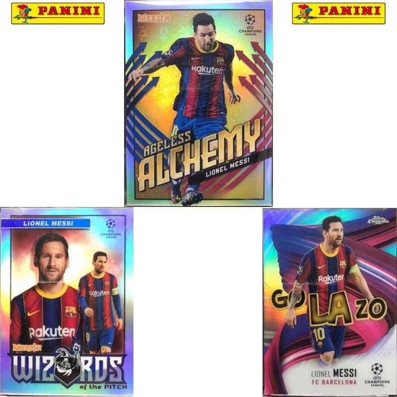 Topps 챔피언스 리그 시리즈 바르셀로나 리미티드 리오넬 메시 축구 선수 카드