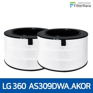 LG 퓨리케어 360 2단형 AS309DWA.AKOR 공기청정기 호환 필터 프리미엄 골드필터