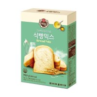 CJ 우리가족 식빵믹스760g 간식만들기 홈디저트 꿀호떡 아이방학 빵 쿠키 과자 케이크