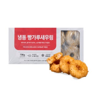 겉바속촉 빵가루 새우링 736g (32개입) 새우튀김