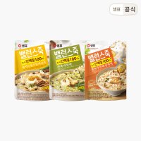 샘표 밸런스죽 능이닭백숙죽+전복내장죽+전복삼계죽