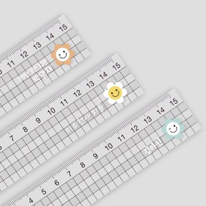 주문제작 네임 투명자 15cm 데이지 01 한글1