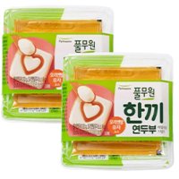 풀무원 한끼연두부 오리엔탈유자 유기농대두100% 118g x2EA 간편식 든든한끼 혼밥 아이들 간식