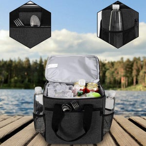 대용량 25L 쿨러백 아이스박스 토트백 가방 보온보냉 피크닉 캠핑 야영 식품보관 배달