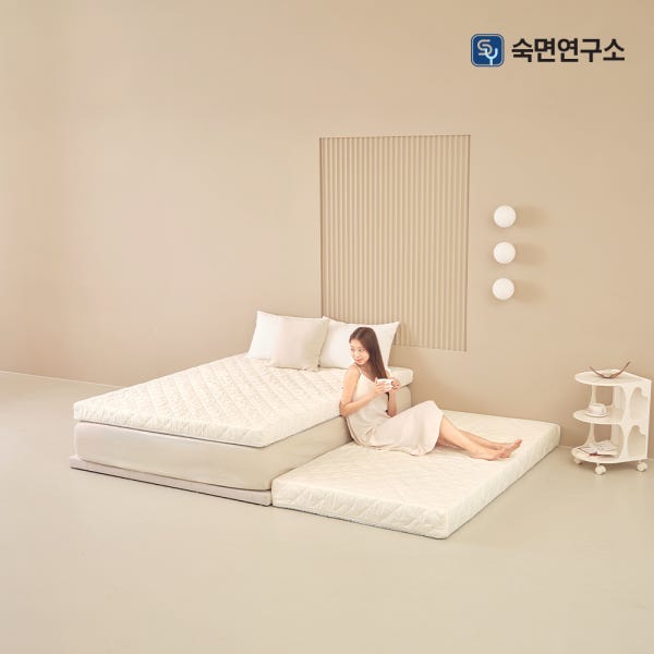 숙면연구소 베이직 탄탄한 마약매트리스 허리에좋은 원룸 바닥 단단한 수면매트 자취 침대 매트릭스 토퍼 6cm MS