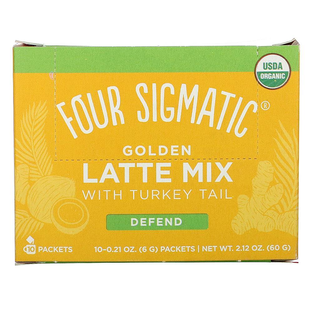 포 시그매틱 골든 라떼 믹스 터키 테일 10패킷 <b>Four Sigmatic</b> Golden