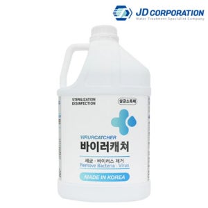 바이러캐쳐 무취 국내제조 조달청 납품용 차아염소산수 HOCL 무알콜 소독제 4L 코로나19 박멸용