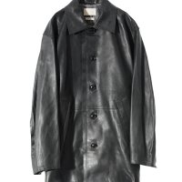 YOKE 요크 23AW CUT-OFF LEATHER CAR COAT YK22AW0401C