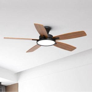 TALOYA 52 inch Ceiling Fans with Lights,Ultra Silent Multifunctional Ceiling Fan with Three Color Te