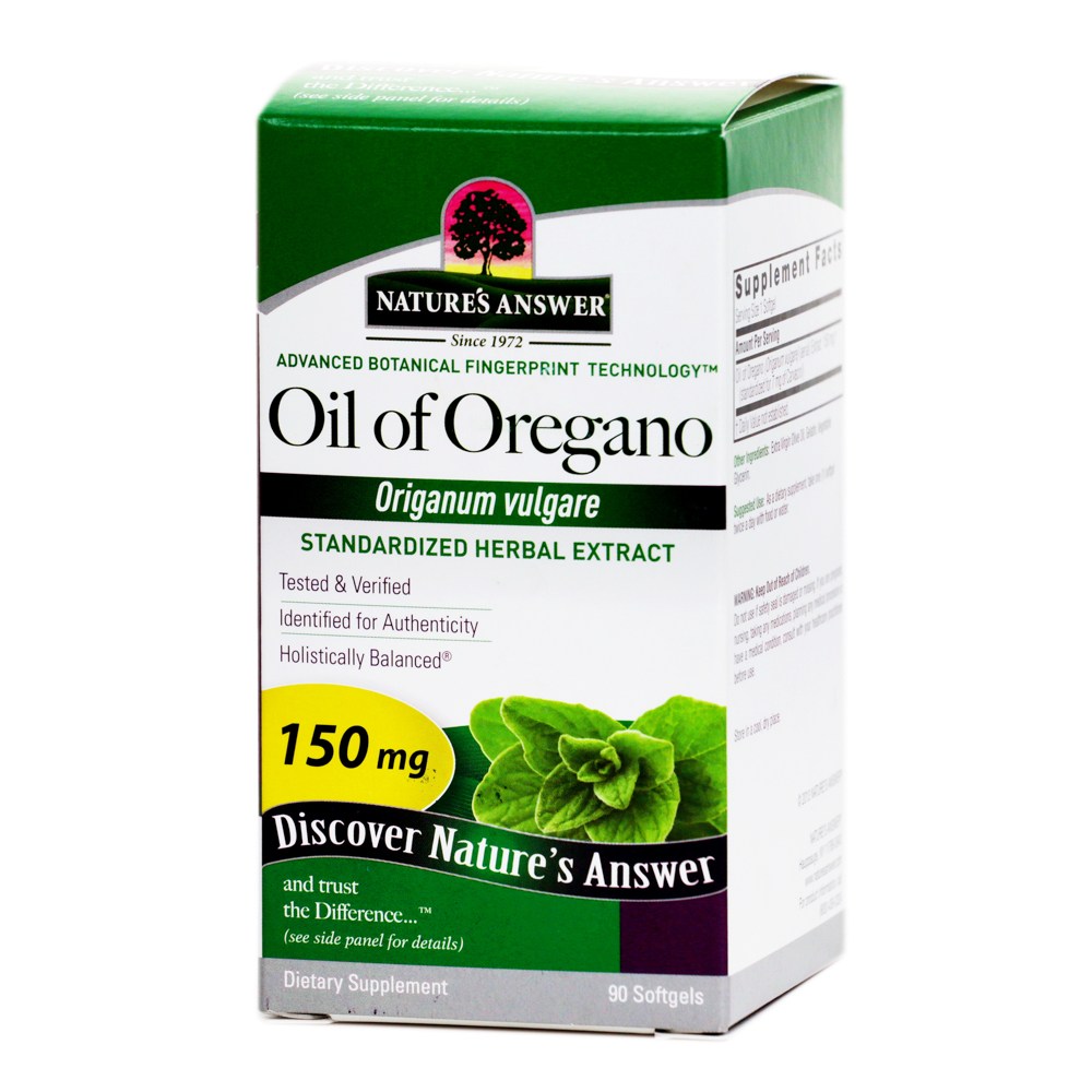 네이쳐스앤서 <b>오레가노 오일 150mg</b> 90캡슐