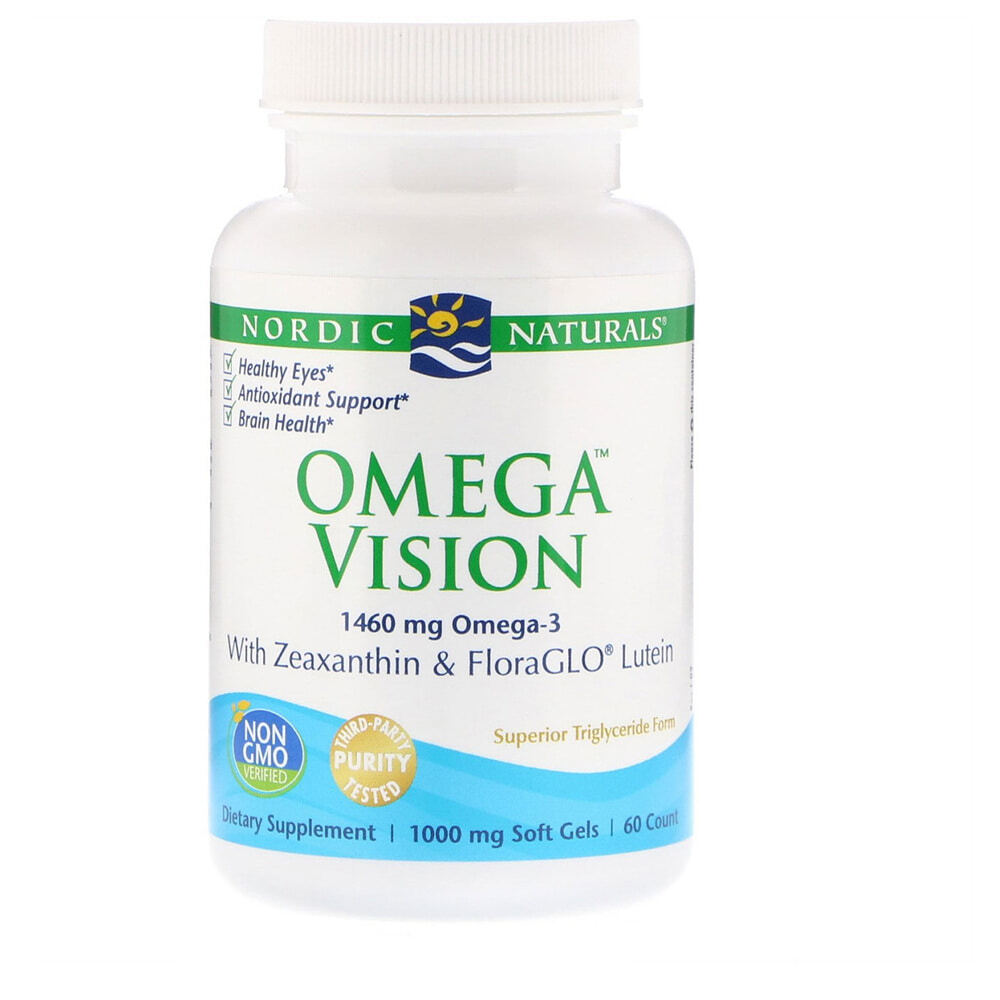노르딕네츄럴 <b>오메가 비젼 1000Mg</b> 60정 노르딕내추럴스 Nordic Naturals