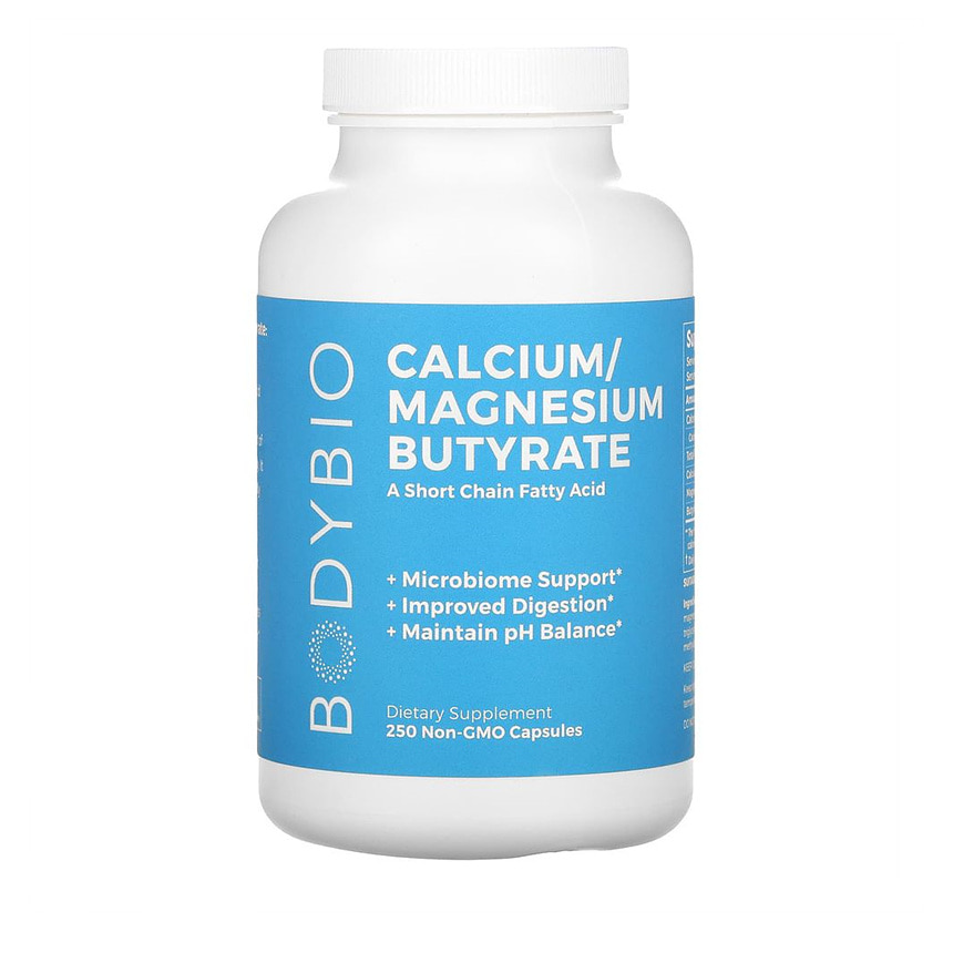Bodybio <b>바디바이오</b> 칼슘 마그네슘 Butyrate 250정
