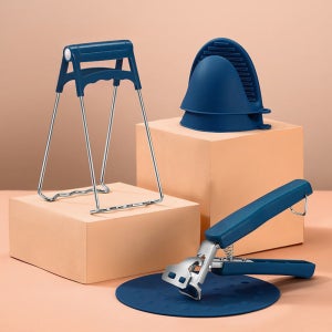 3종 실리콘 냄비손잡이 세트 그릇 접시 냄비 뚜껑 손잡이 집게