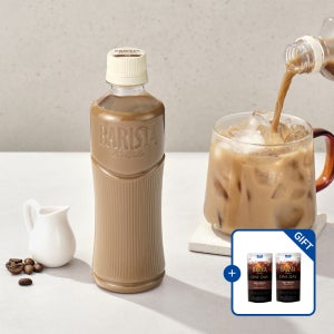 바리스타룰스 원데이 무라벨 저당 라떼 350ml 20개 [+원데이 아메리카노 파우치 230ml 2팩 증정] [도착보장]