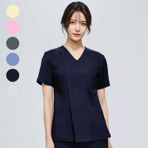 빅사이즈 간호복 앞지퍼 간호사 유니폼 병원