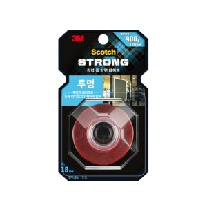 3M 스카치 강력 폼 양면 테이프 투명소재용 CL120 (18mmX2m)