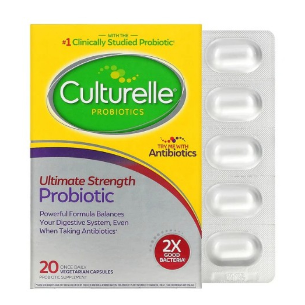 컬처렐 Culturelle 유산균 <b>얼티밋 스트렝스 프로바이오틱 200억</b>CFU 20베지캡슐