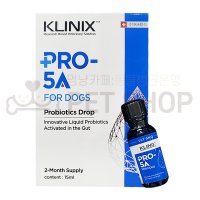 [클리닉스][냉장배송] KLINIX PRO-5A FOR DOG Probiotics Drop 15ml 강아지 액상 유산균 PRO5A 프로파이브에이